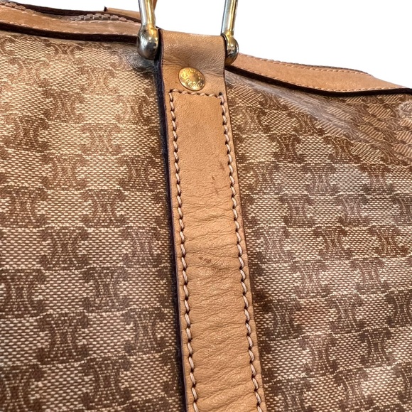 Celine Vintage Coated Canvas Boston Travel Bag - Picture 13 of 15